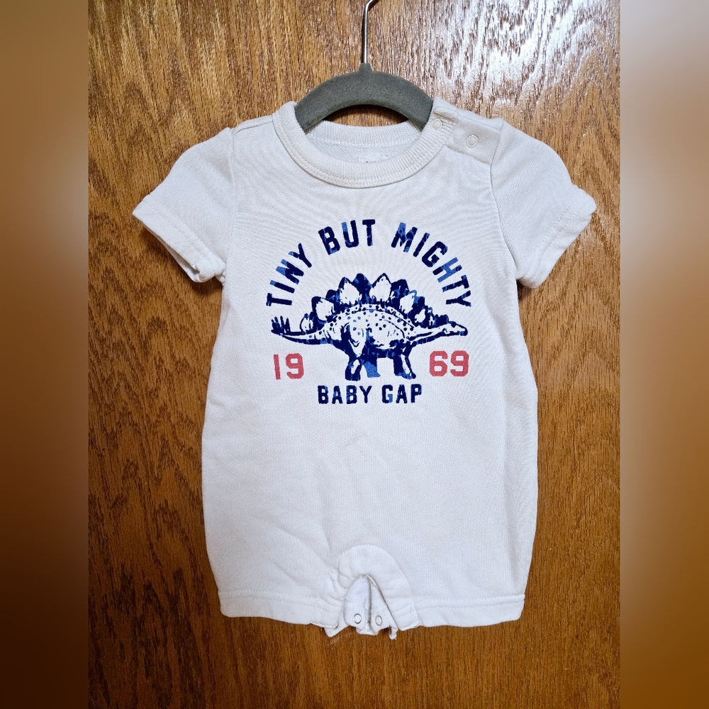 Baby Gap Dinosaur Romper, 3-6 months